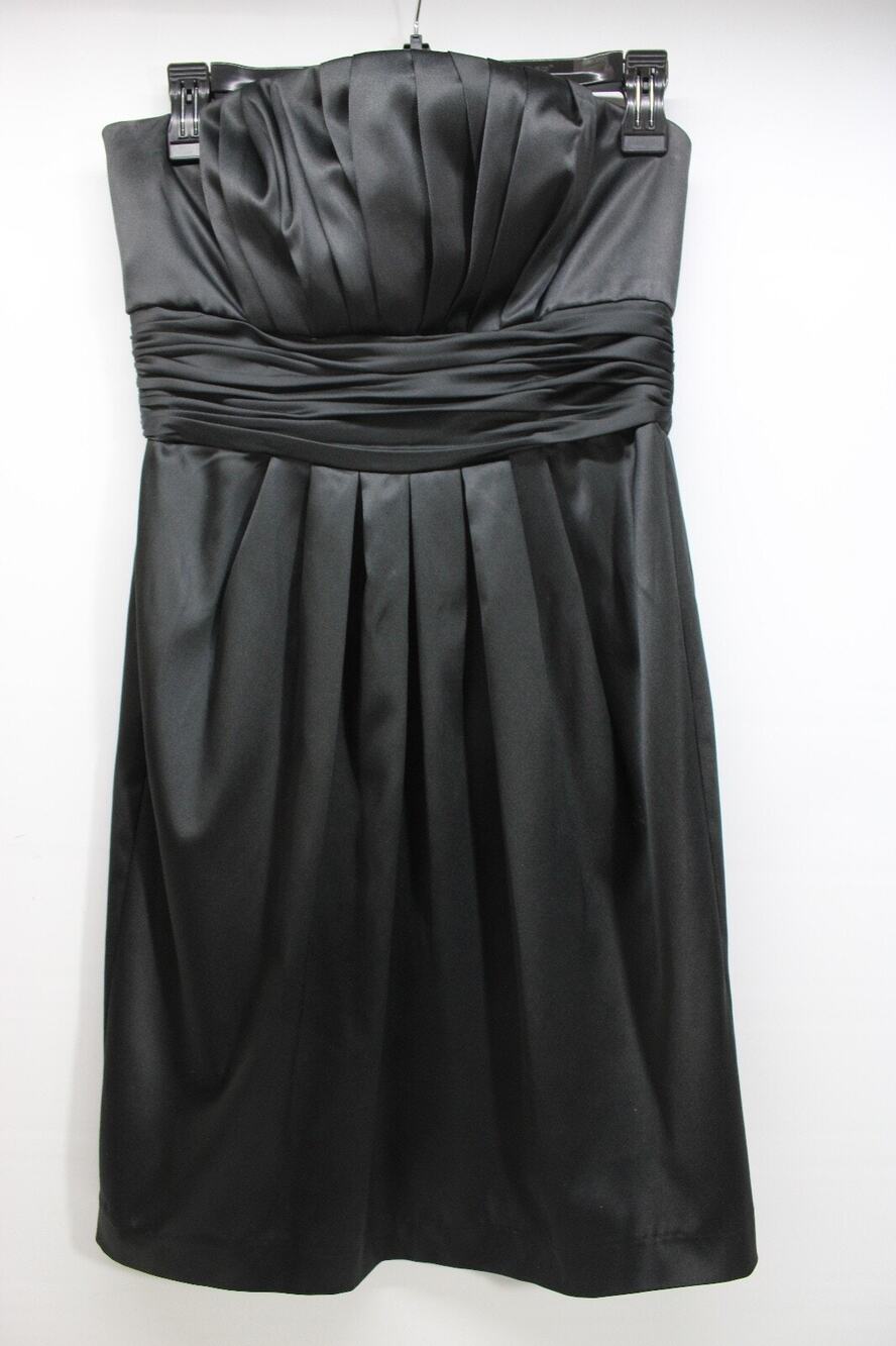 LITTLE BLACK DRESS STRAPLESS SATINY DRESS by DE LARU COLLECTION WOMEN'S JR. 7